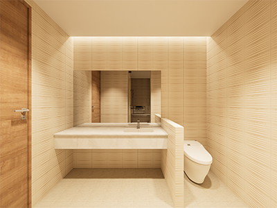 Clean and modern bathroom design